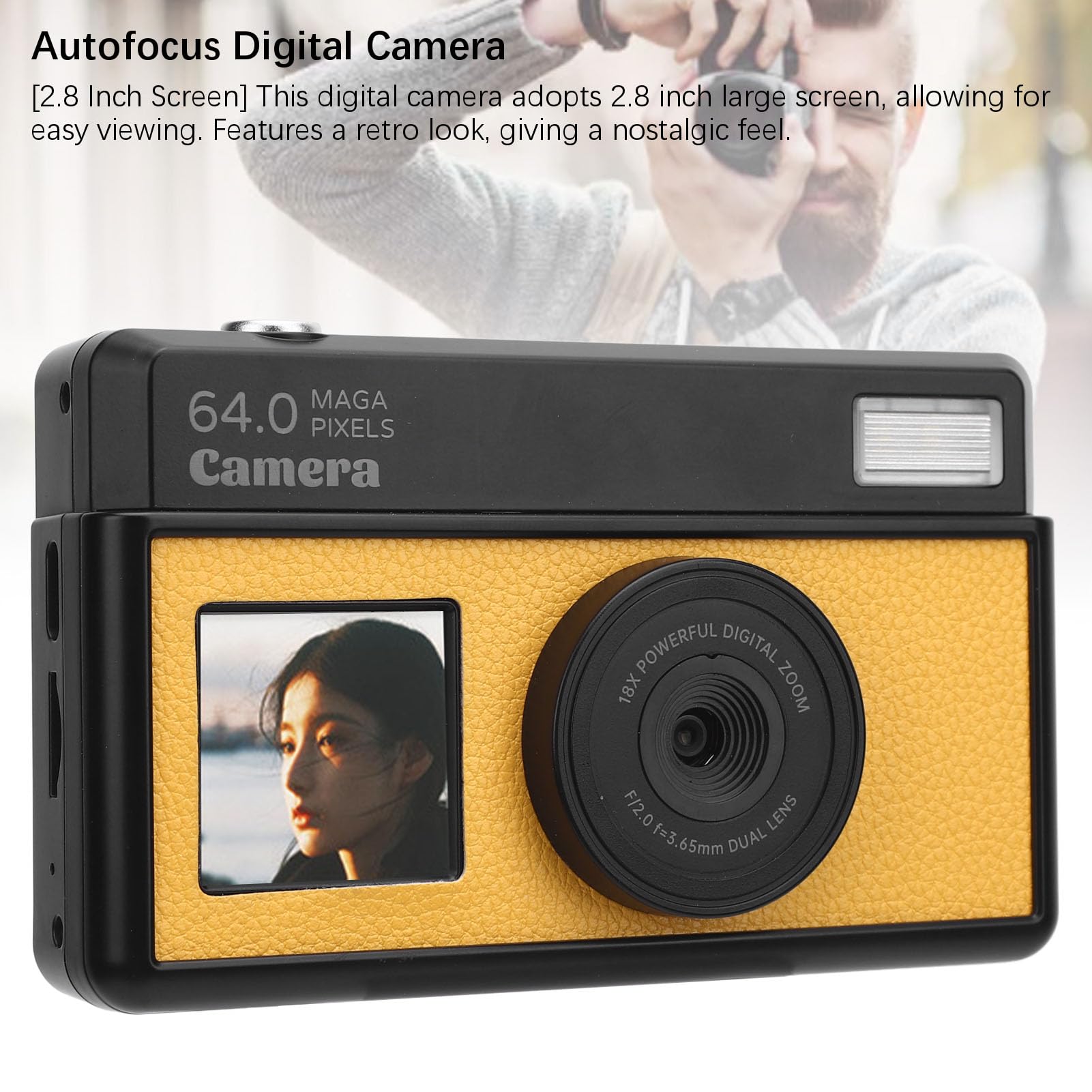 Zoomix Digital Camera Digital Camera With Flip Screen LCD, UHD 4K