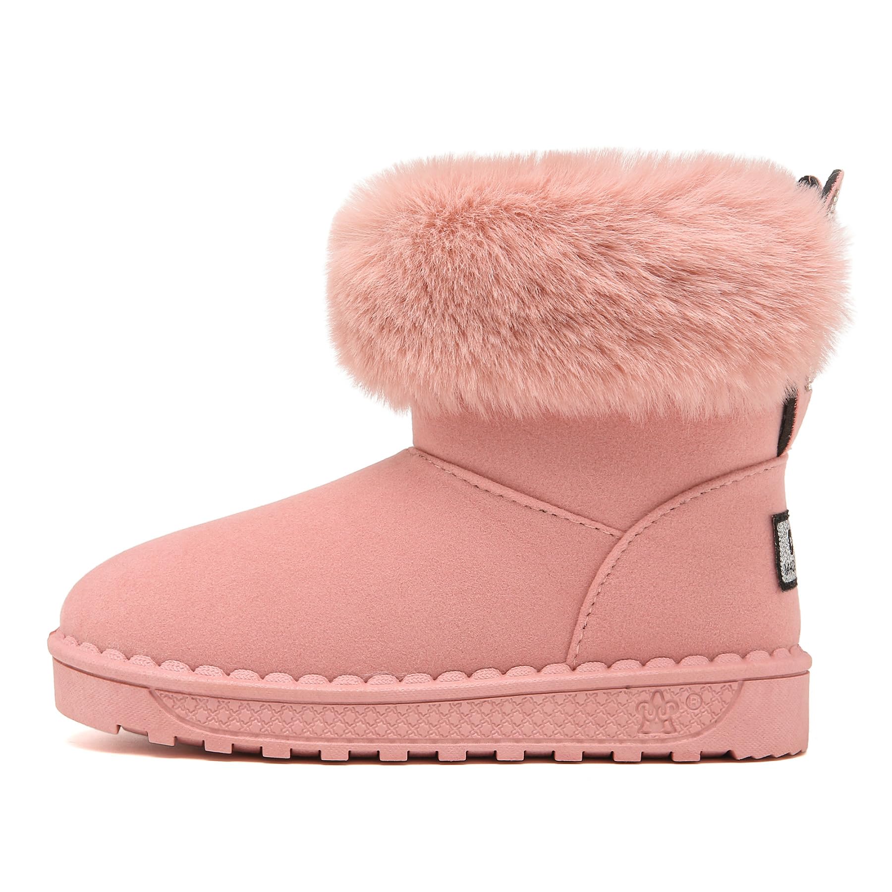 Yeeteepot Bambine e Ragazze Carino Stivali da Neve Calda Foderati Stivaletti Inverno Morbide Piatto Stivali Bambini Pelliccia Antiscivolo Boots