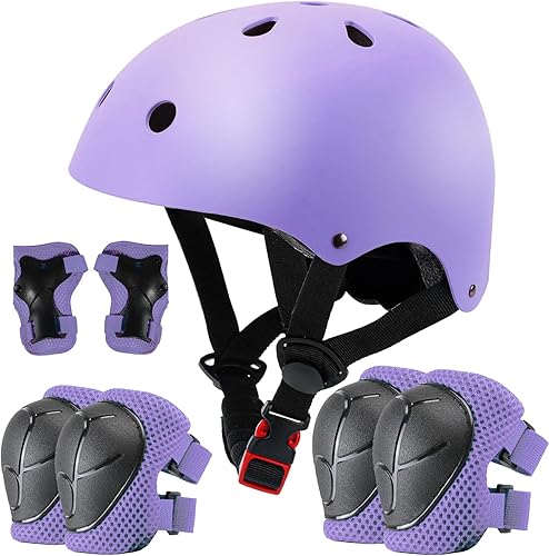 Miniatura 45 de Casco de bicicleta ajustable con gradiente de color para niños, cascos para niños pequeños para niños de 3 a 14 años, niñas, niños, jóvenes,