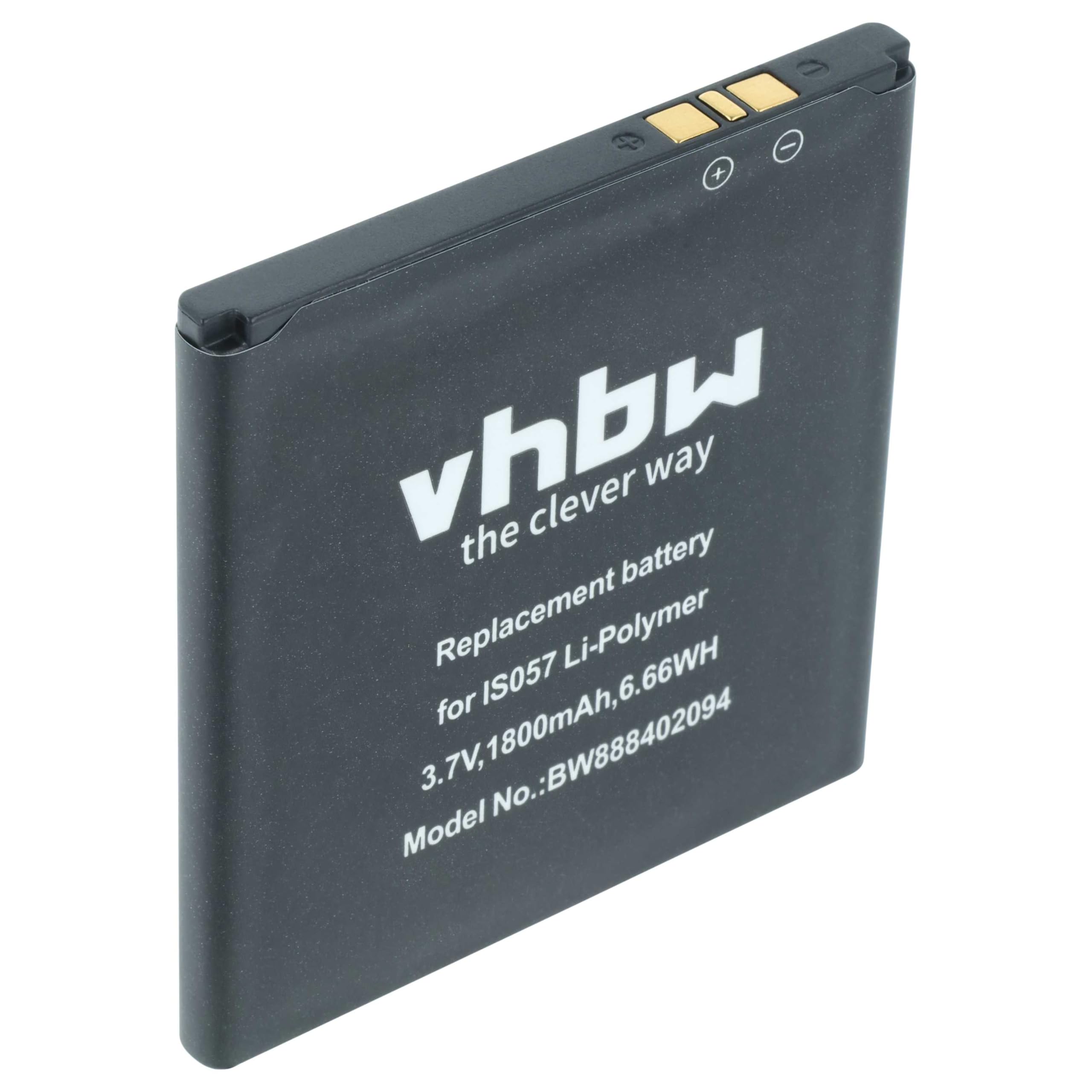 vhbw Batterie Compatible avec Angelcare AC327, AC320, AC527, AC337 Scanner de Code-Barre POS (1800mAh, 3,7V, Li-polymère)