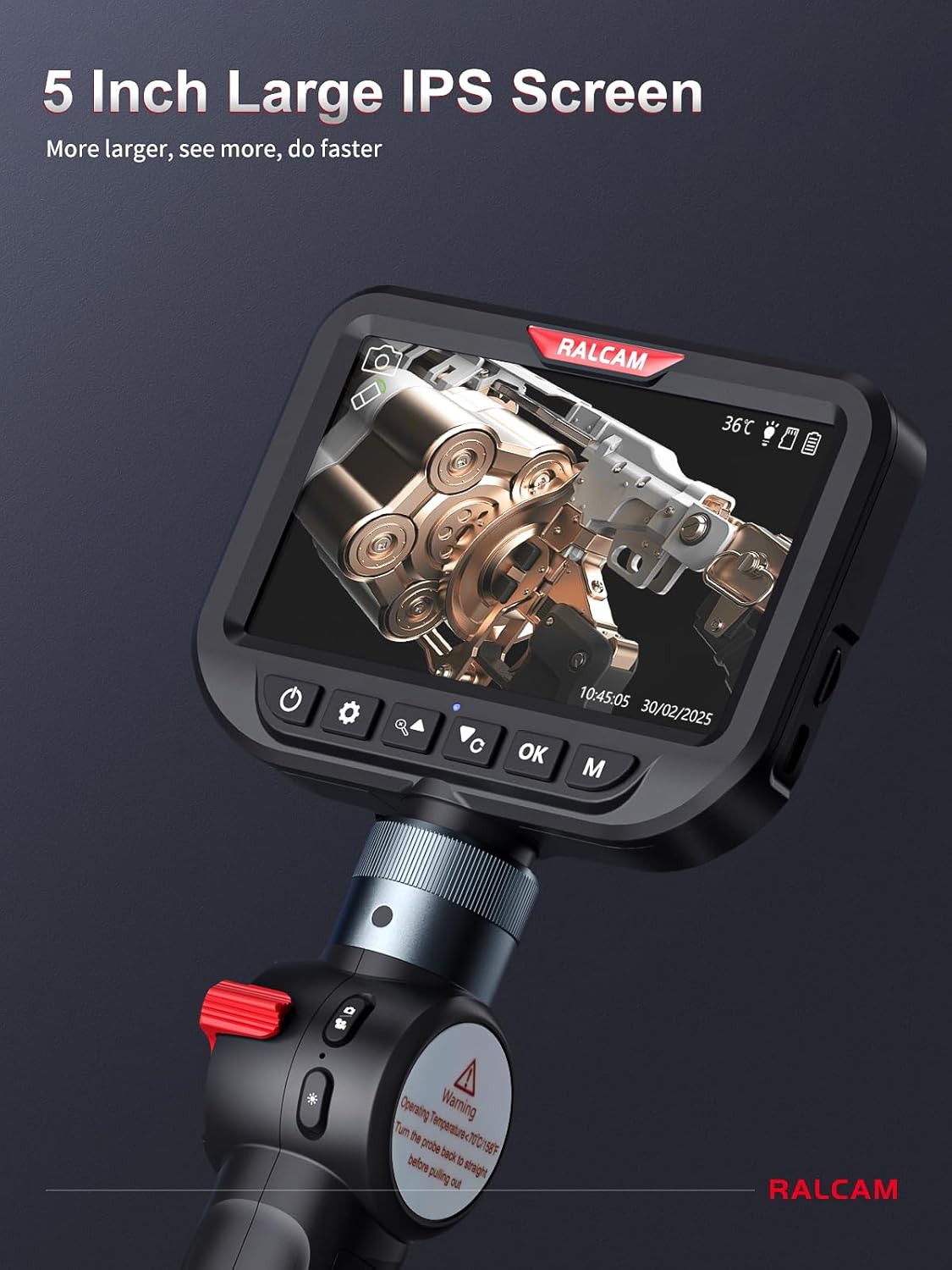 Ralcam H406BD Borescope and accessories in a carrying case