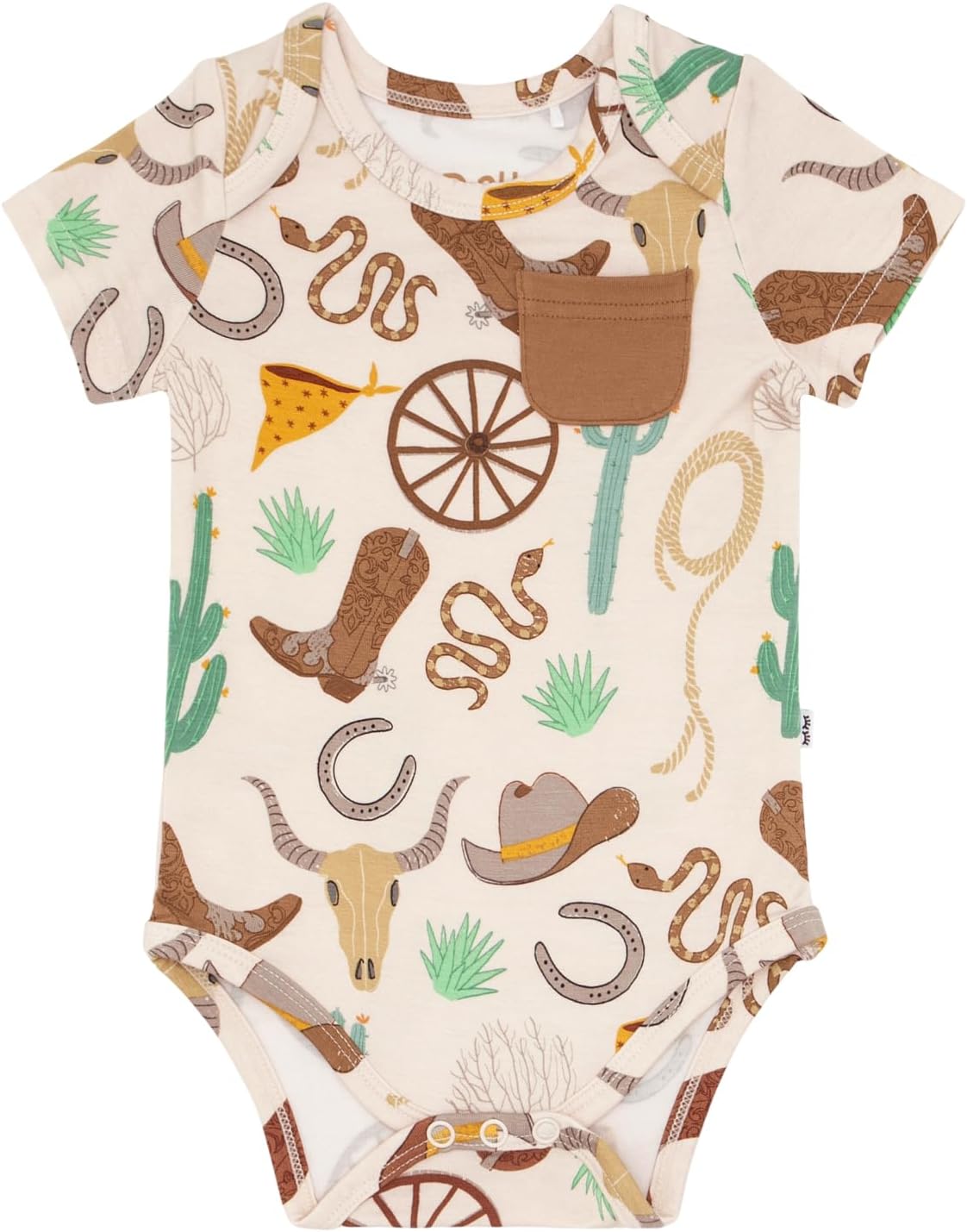 Little Sleepies Short Sleeve Bodysuit for Baby Girls & Boys, Soft Viscose from Bamboo One Piece, Baby Clothes (Newborn to 2Y)