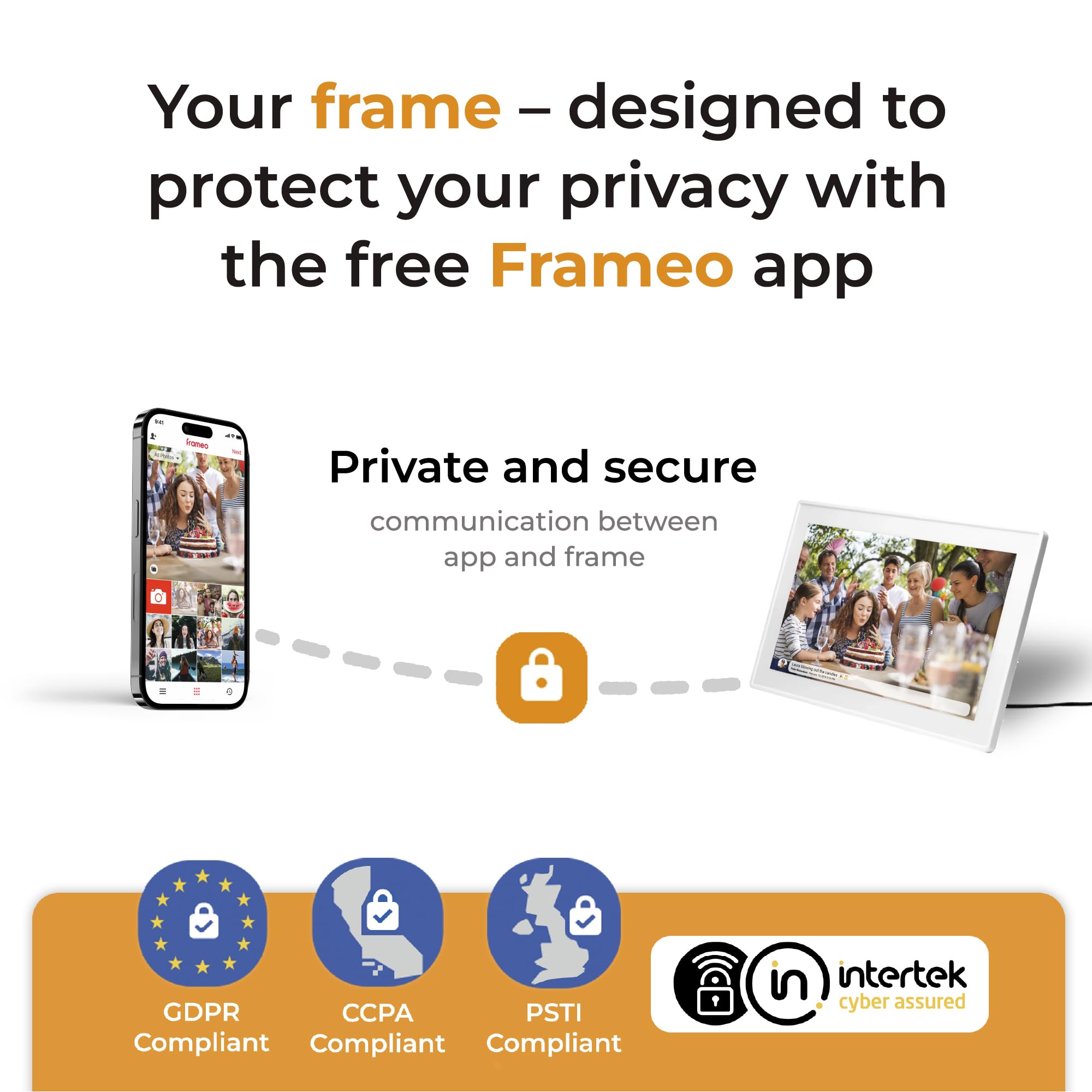 Denver PFF-1515W cyfrowa ramka na zdjęcia Wi-Fi – ekran dotykowy Full HD IPS 15,6", zintegrowane oprogramowanie FRAMEO, bezprzewodowe udostępnianie, automatyczne wyłączanie nocne, pamięć 16 GB, biała