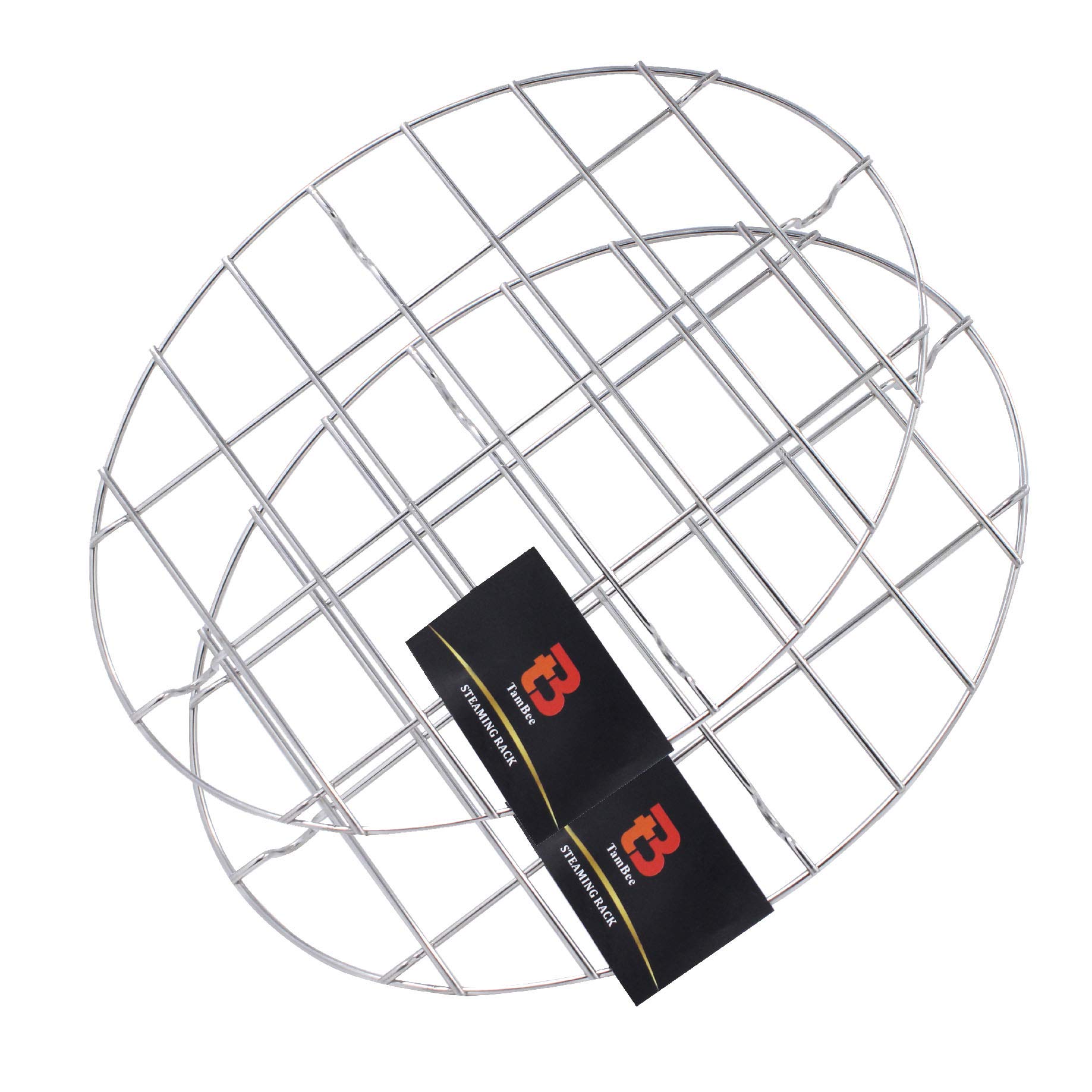 TamBeeWire Broiling Rack Roasting Rack Baking Rack Cooking Cooling For Oven Stainless Steel Oval Steamer Rack Canning Rack Cookie Roasting 11.3"x 8.3"x 0.8" 2PCS