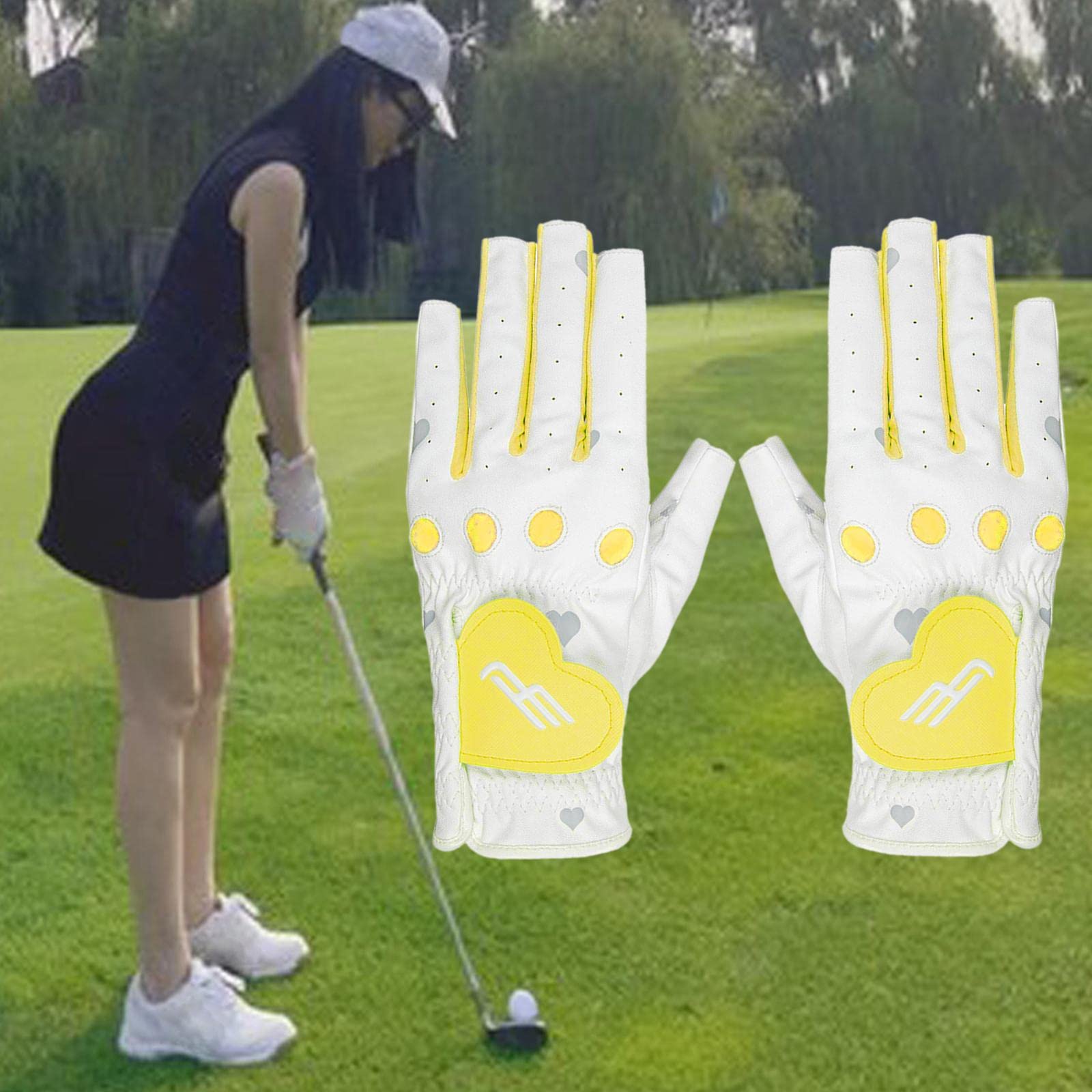 Qianly Guantes de Golf para Mujer: Diseño de Calidad para Uso en El Gimnasio.