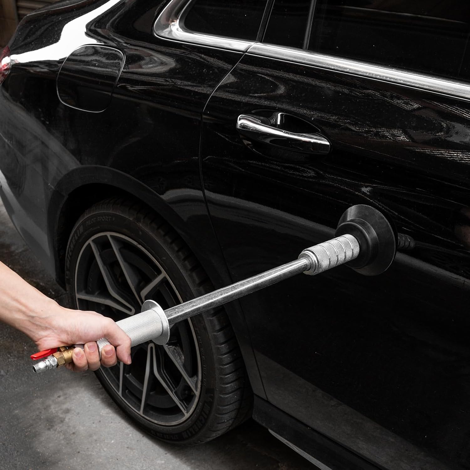 Car Dent Puller, Slide Hammer with 3 Suction Cups, Air Pneumatic, No Drilling/Welding Dent Repair Kits for Car Door Ding and Dent Repair