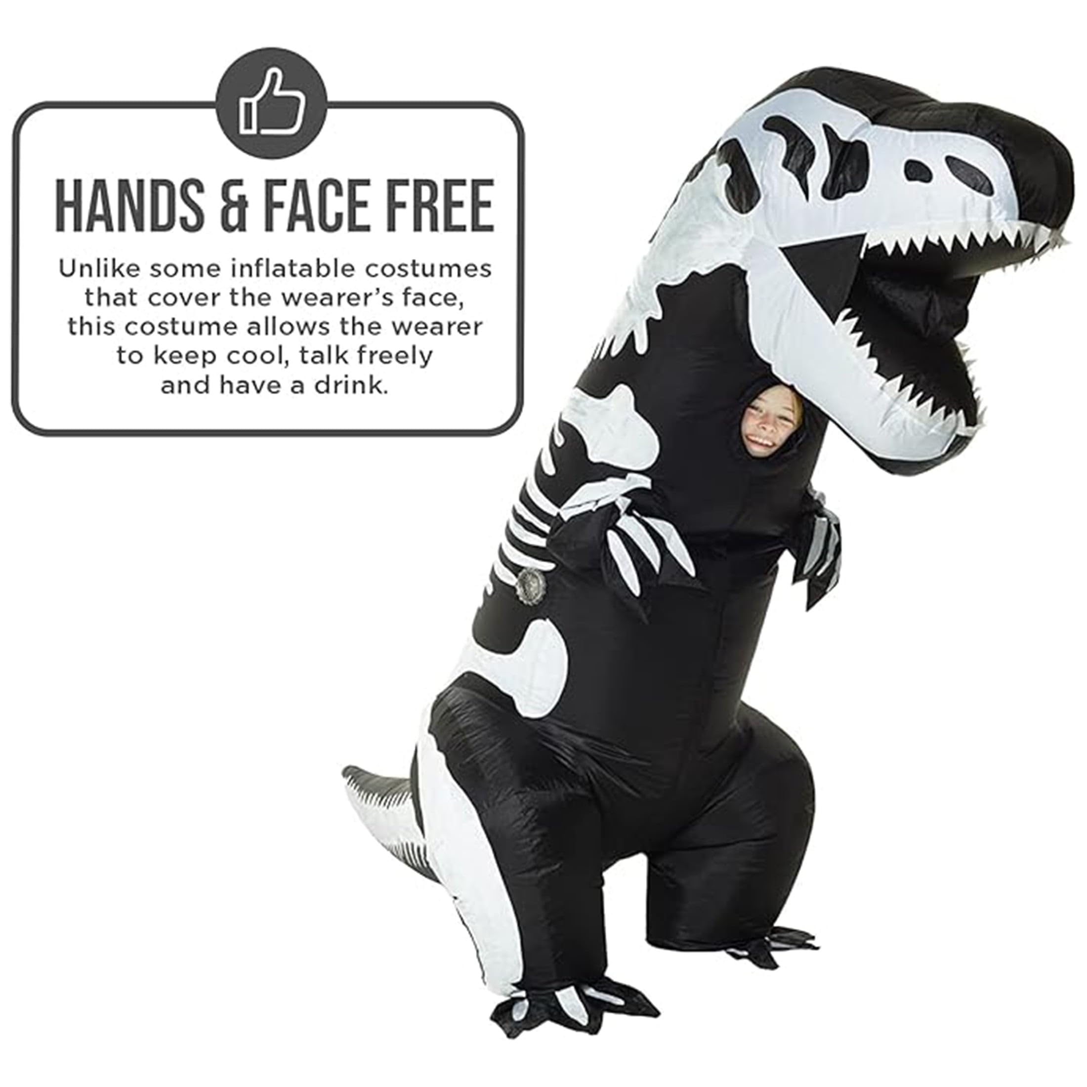 Morph Giant TRex Skeleton Inflatable Kids