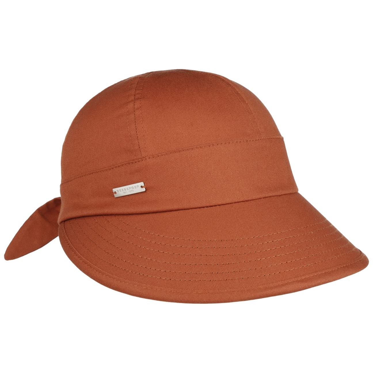 Seeberger Sunshine Cap Women - Cotton Women´s Peaked caps with Peak Spring-Summer Summer - One Size Rust