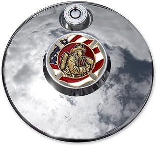 Fire Rescue Flag Harley Fuel Door Cover Coin Mount Set…
