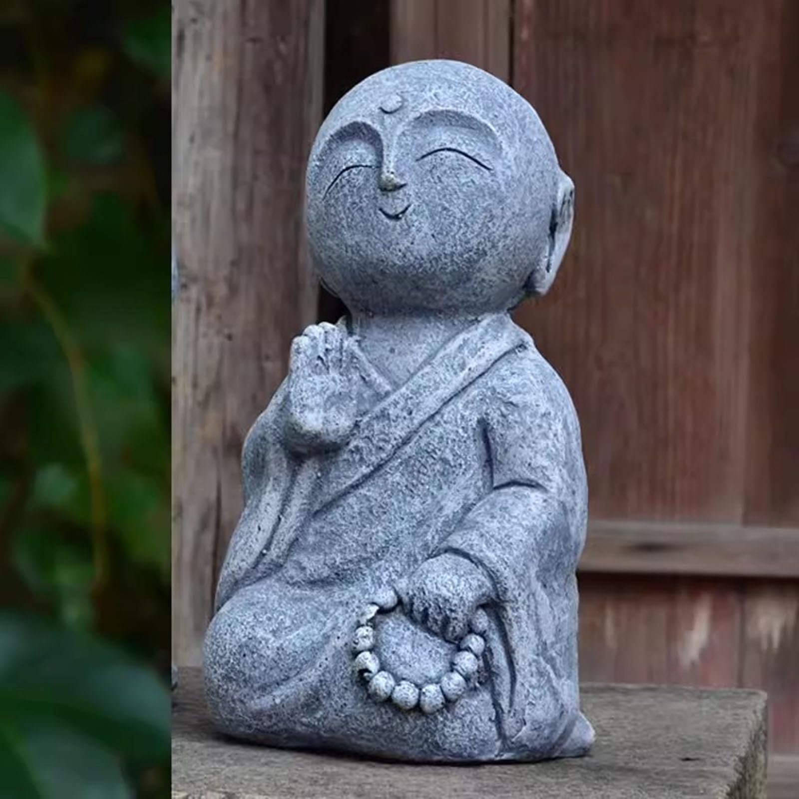 仏教美術　木彫　玉眼入　禅僧像　僧侶像　置物　D　R6475 仏教美術 木彫 玉眼入 禅僧像 僧侶像 置物 D R6475