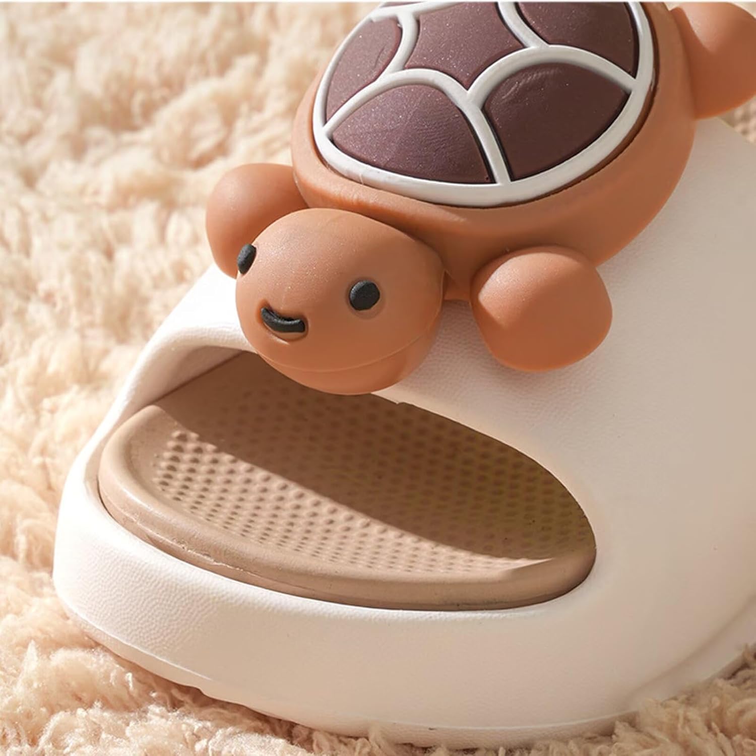 Boys Girls Turtle Slippers Quick Drying Open Toe Beach Slide Sandals