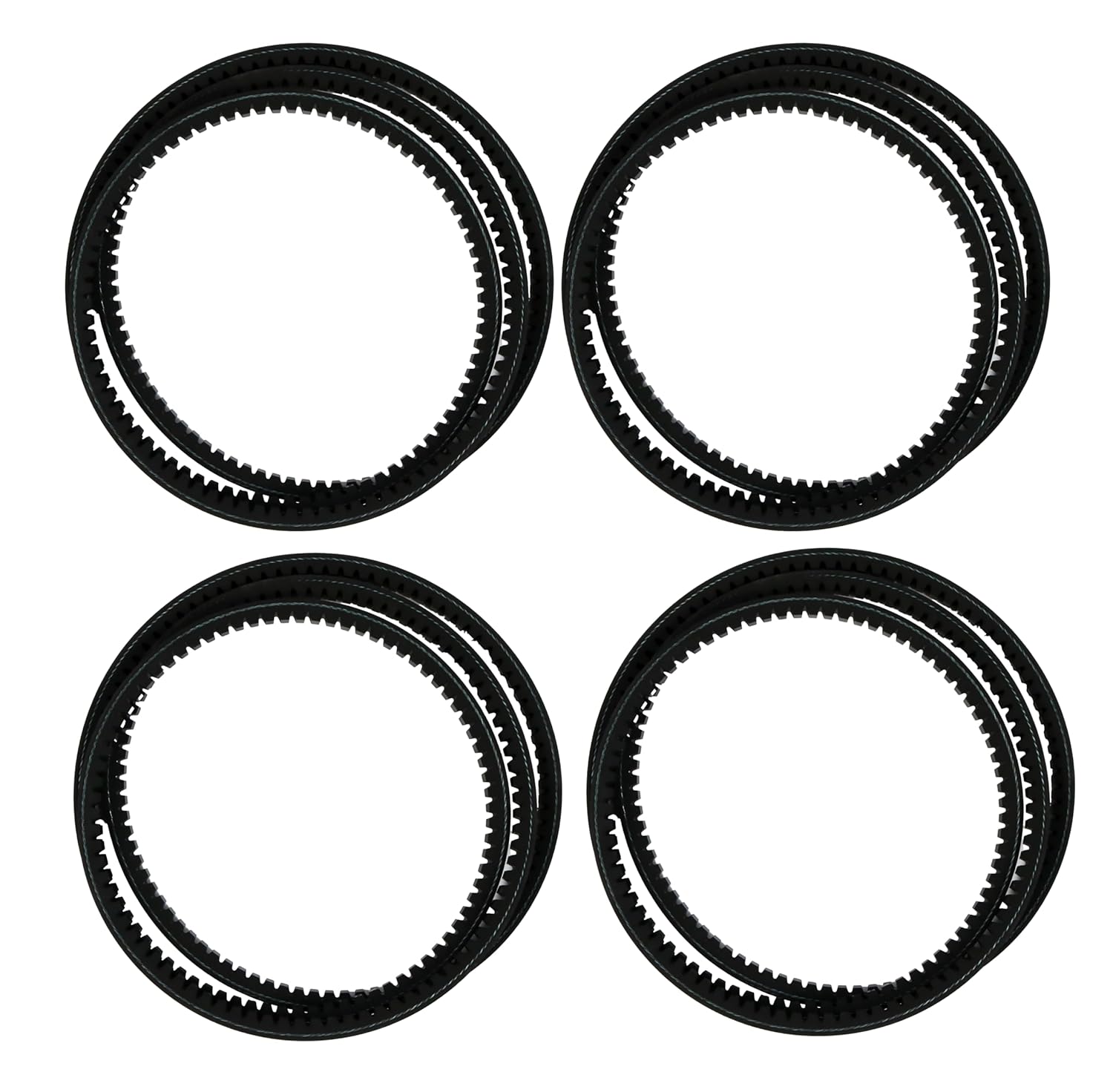 JEENDA Set of 4 Disc Mower Drive Belts Compatible with John Deere 265 275 AE55671 Gehl 1165 142593 Kuhn Hay Cutting GMD600 GMD600G2 GMD600HD GMD700 GMD700G2 GMD700HD