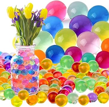 20070pcs Water Beads, Eco-Safe Gel Balls for Vases & Floral Arrangements, Giant Balls for Home Decor & Wedding Centerpieces