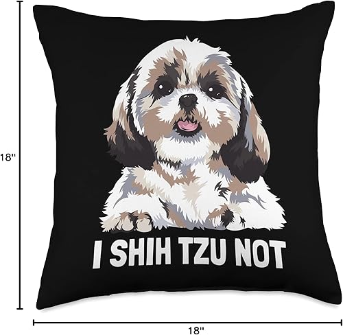 Miniatura 4 de Shih Tzu Gifts for Dog Lovers I Shih Tzu - Almohada sin lanzar, 18 x 18 pulgadas, multicolor