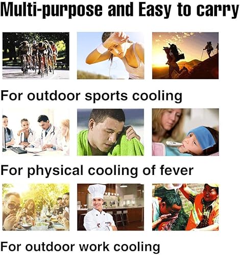 Miniatura 6 de Toalla de enfriamiento para el cuello, 40 x 12 pulgadas, toalla de deportes de hielo frío para cuello, diadema para alivio instantáneo, mantente