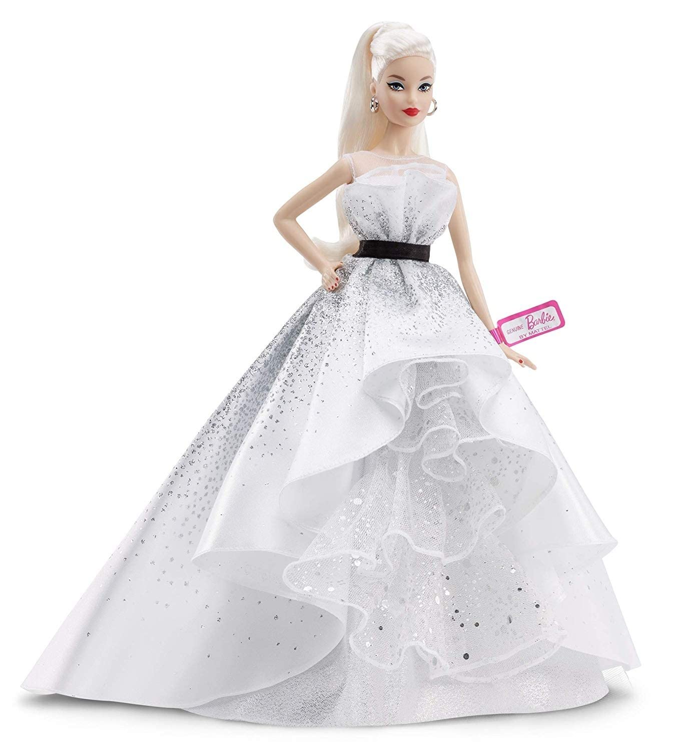 超希少★Barbie♡カリフォルニアディズニー60周年記念バービー Amazon.com: Barbie Collector 60th Anniversary Doll, Blonde, with