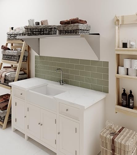 Miniatura 8 de AmGood Estante de pared de acero inoxidable de 48 pulgadas de largo x 18 pulgadas de profundidad  Certificado NSF  Estantería de metal para