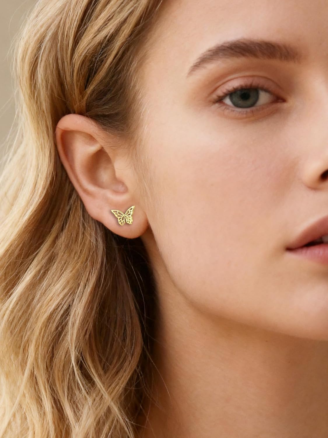 ChicSilver 925 Sterling Silver Stud Earrings Hypoallergenic, Dainty Simple Heart/Star/Moon/Lightning/Butterfly Earrings for Women with Gift Box - Image 2