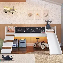 Cama Infantil Épic com Escorregador Branca