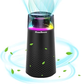 Car Air Purifier, Quiet Portable Air Purifier for Car, School, Home, Office, HEPA Filter for Dust, Pollen, Smoke, Pet Dander, BlackA10