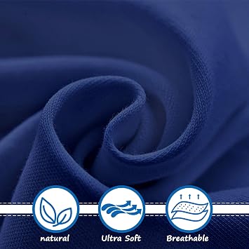 Pack and Play Sheets Boy Girl, 2 Pack Portable Playard Sheet Fits for Graco Pack N Play, Snug Fit Breathable Soft Fitted Playpen Sheet, Mini Crib Sheets, Grey & Navy