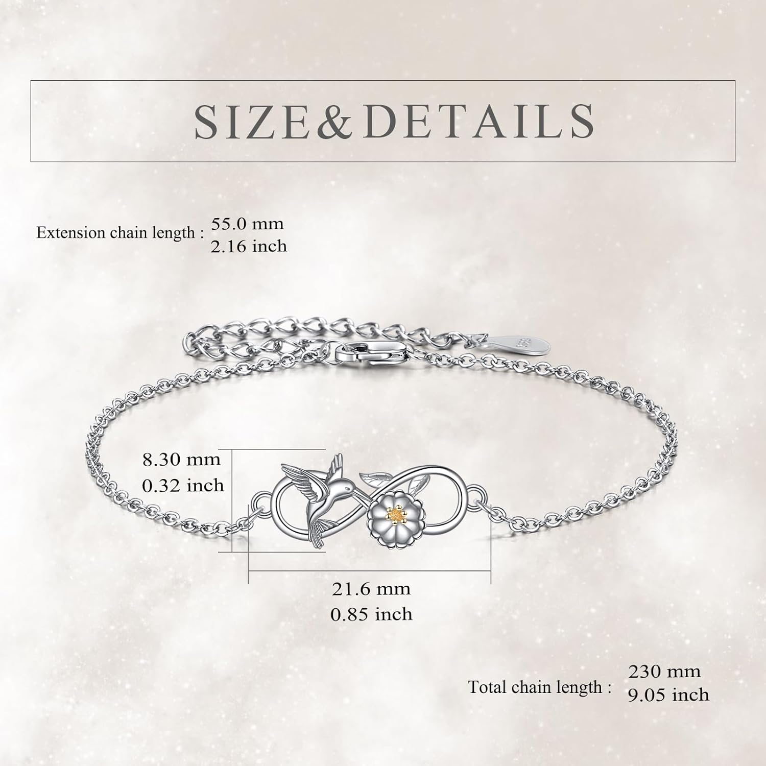 CRMAD 925 Sterling Silver Bracelet for Women Cat/Dragonfly/Ladybug/Star/Hummingbird/Orca/Scottish/Moonstone Bracelet Irish Jewelry - Image 5