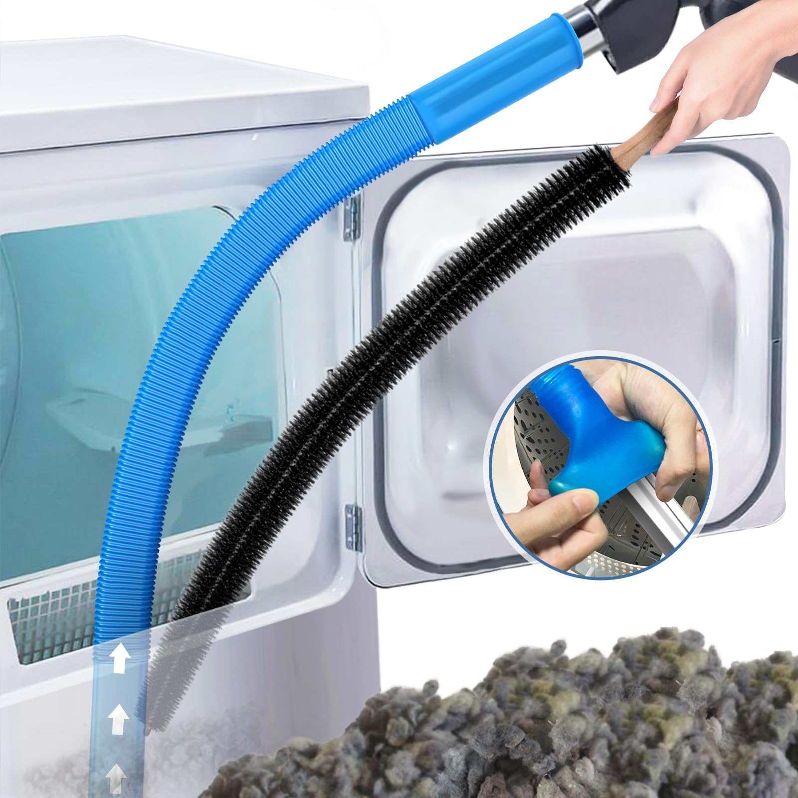 PetOde Dryer Lint Vacuum Attachment with Stretch Universal
