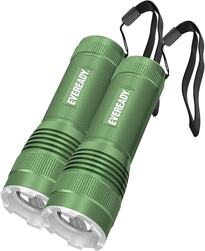 EVEREADY Luz táctica, 300 lúmenes, IPX4 resistente al agua, linterna LED de metal duradera, linterna de metal para interiores y exteriores