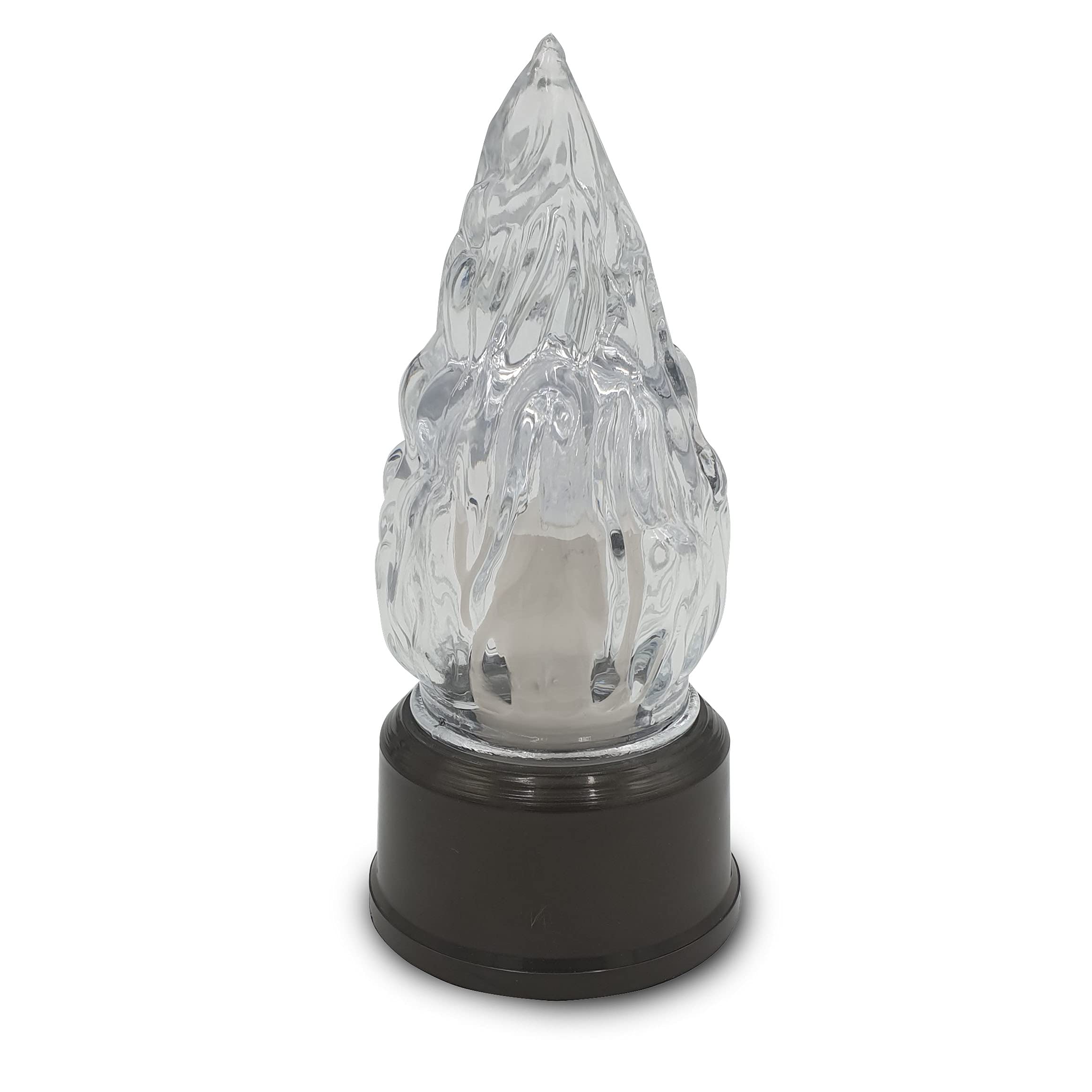 Velamp Eternity: LED Electric tealight, 365-day lifespan, red Flashing Light. Glass Flame with tealight Inside. with Switch.