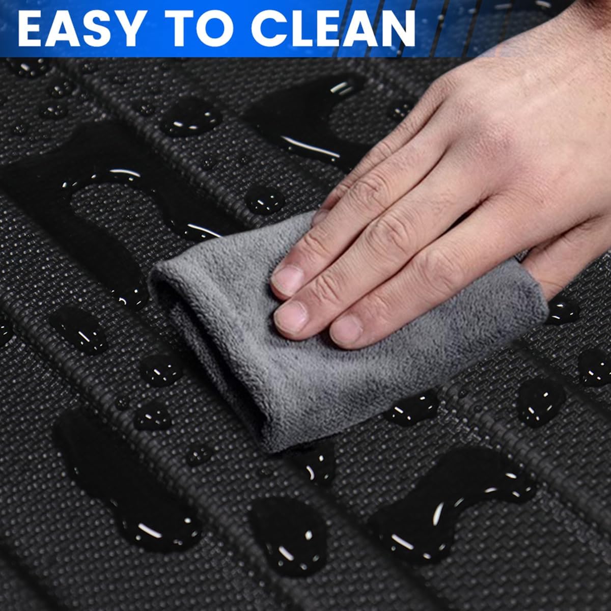 Compatible for 2014-2019 Toyota Highlander Cargo mat backrest mat 2-in-1 All Weather TPE Cargo Liner for 2014-2019 Toyota Highlander Accessories (Only fit 7 Passenger Model)