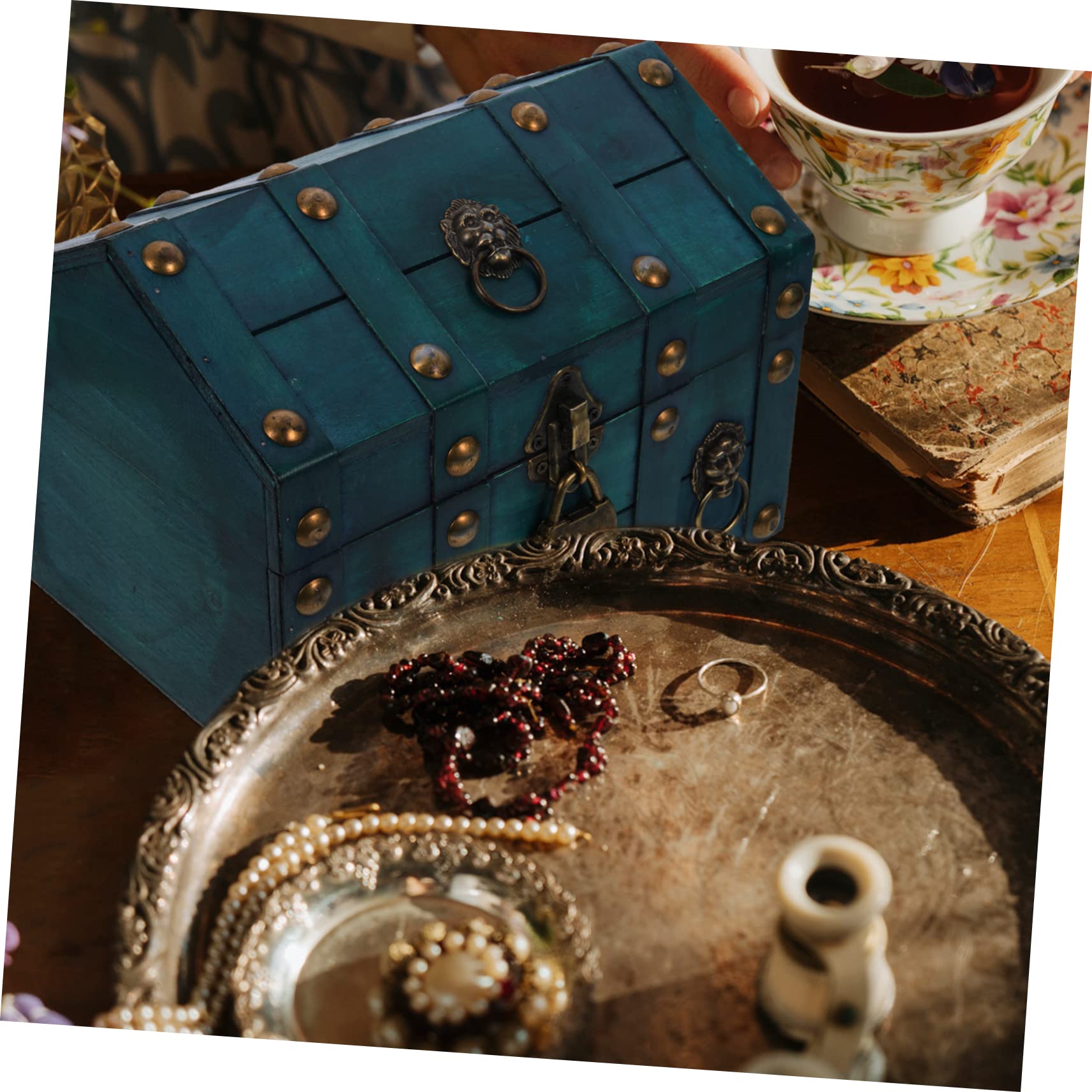 Vintage Schmuckkästchen Organizer für Halsketten und Armbänder