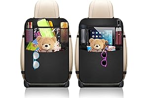 Premium Backseat Organizer for Kids 2 Pack - Ultimate Protection for Car Seat