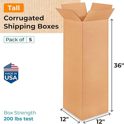 Miniatura 274 de Cajas para envío IDL Packaging - B-1266-5 de cartón corrugado, tamaño pequeño, de 12 pulgadas de largo x 6 pulgadas de ancho x 6 pulgadas de alto