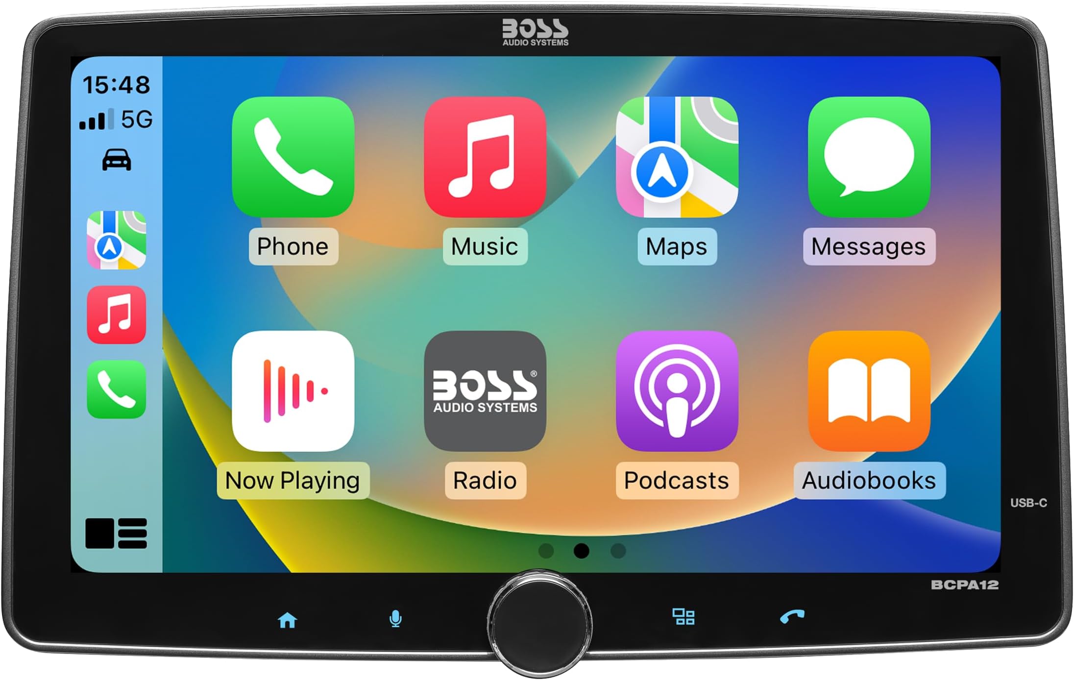 BOSS Audio Systems BCPA12 12 Inch CarPlay Android Bluetooth Car Stereo