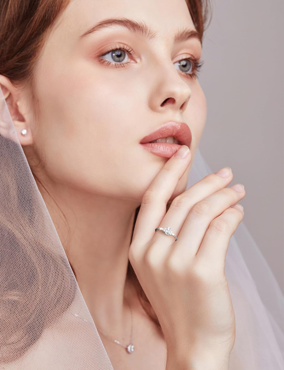 Promise Rings for Her Oval Engagement Rings for Women Dainty Gold/Silver/Rose Ring Waterproof Jewelry Gifts for Women Size 5-10