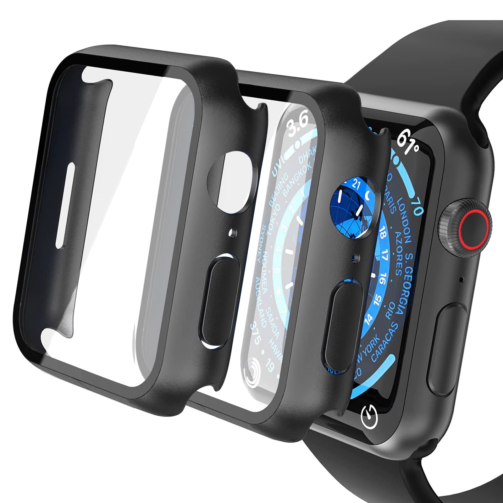 Amazon.co.jp: Misxi【2枚】 対応Apple Watch Series 6 / SE / 5 / 4 