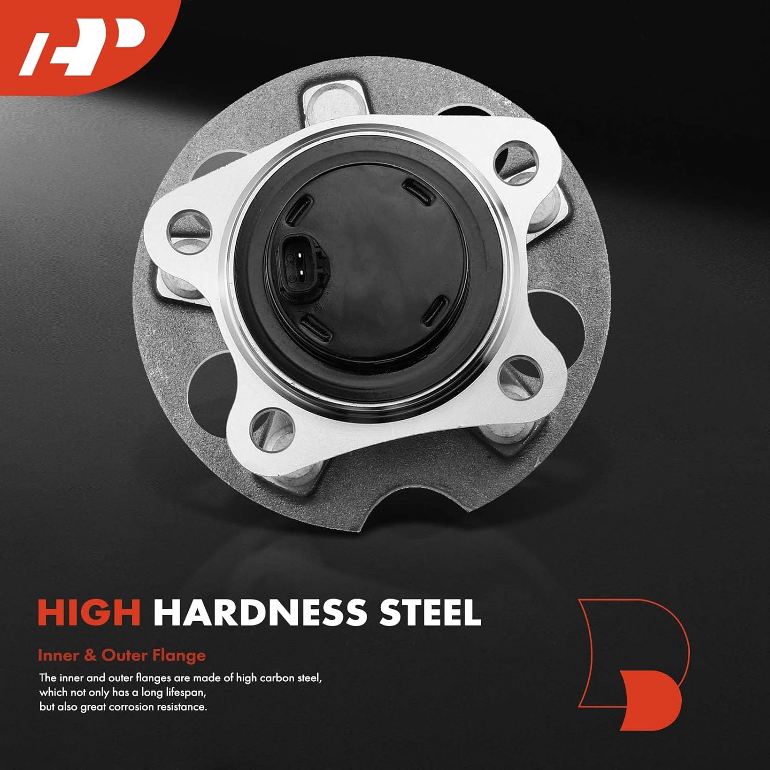 A-Premium 2 x Rear Wheel Bearing and Hub Assembly with ABS & 5-Lug Compatible with Toyota Highlander 2004-2007, Lexus RX330 2004-2006, RX350 2007-2009, RX400h 2006-2008, FWD