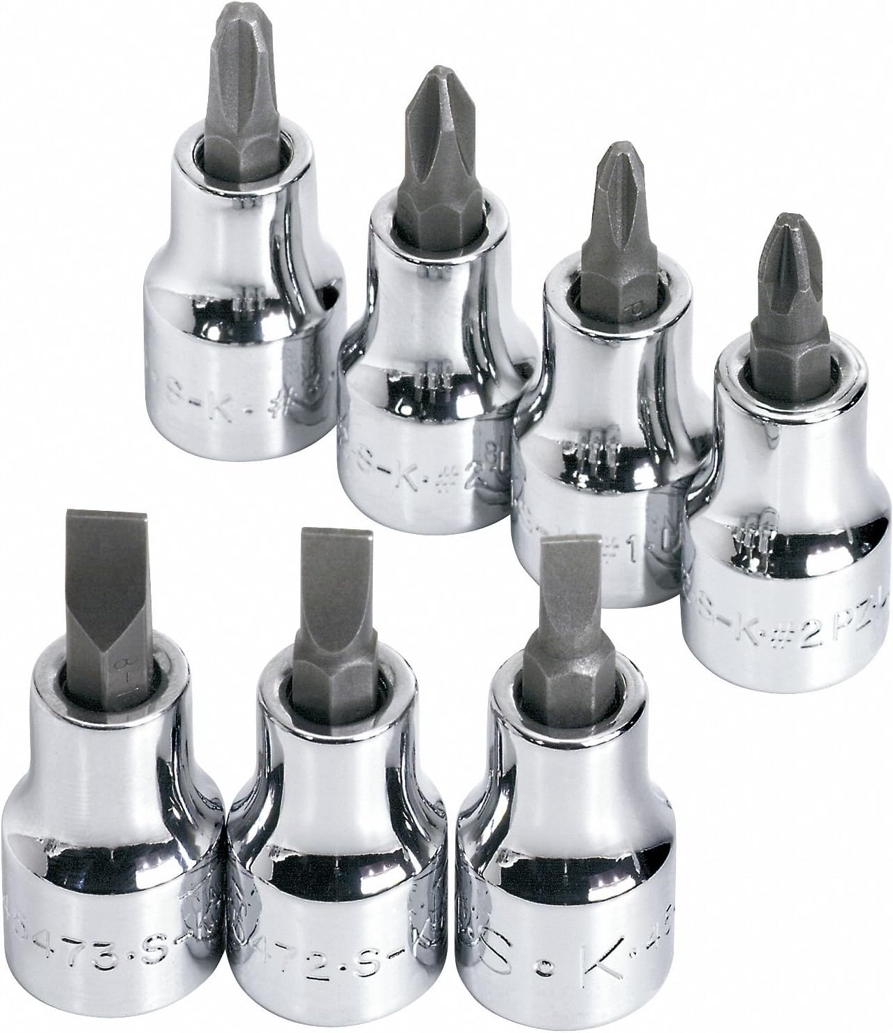 SOCKET SCREWDRIVER BIT SET 3/8IN. DRIVE 7 PC