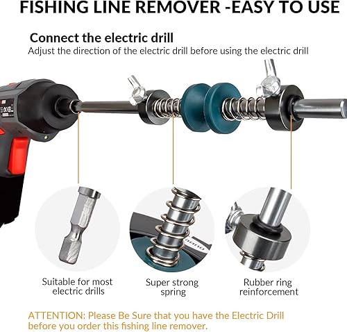 Vista 13 de THKFISH Bobinadora de línea de pesca Bobinadora de línea de pesca Accesorios de pesca ajustable estable portátil carrete de línea de pesca/removedor