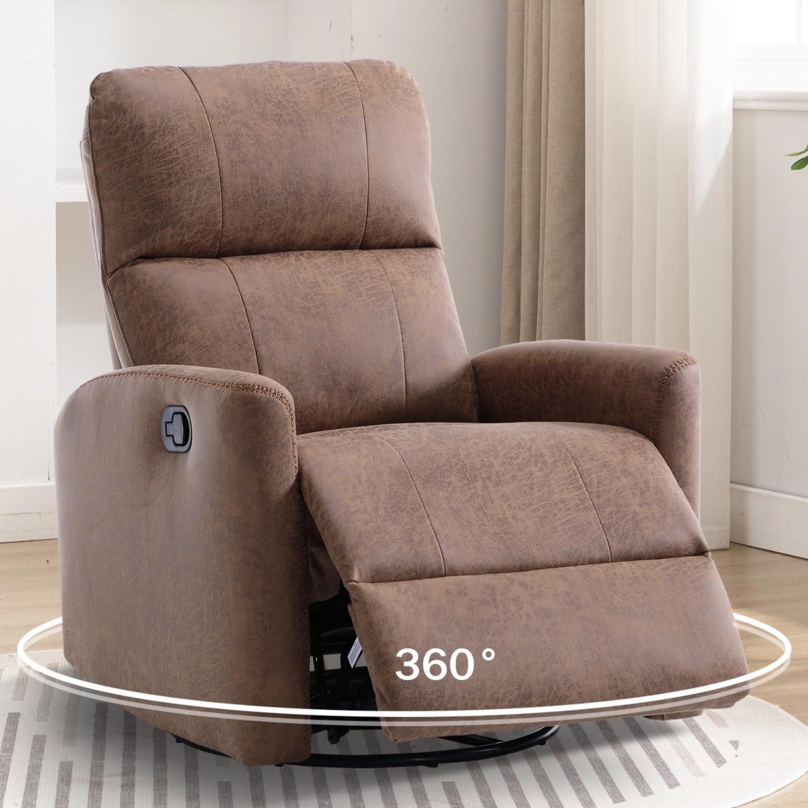 Nursery Leather Rocker Recliners Anj Rocking Swivel Recliner Chair