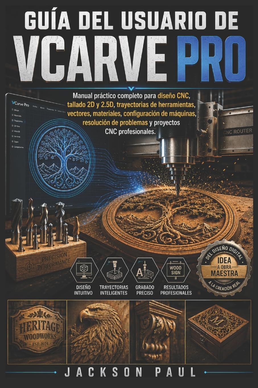 Livre VCarve Pro pour résoudre les problèmes de trajectoires et vecteurs CNC