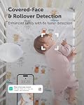 CuboAi Sleep Safety Bundle for Proactive Safety Alerts & Breathing Motion Detection: 2.5K QHD Night Vision WiFi Baby Monitor Camera, 2-way Audio, Temperature & Humidity Sensor, Lullabies & App Control