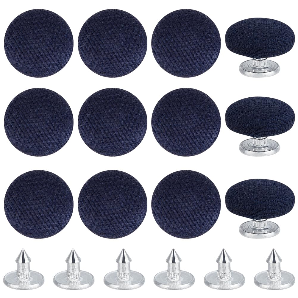 BENECREAT 12 Pcs 14mm Baseball Cap Button