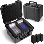 Graded Card Storage Box - Sports Trading Card Slab Case Compatible with PSA CSG SGC Baseball Magnetic Card Holder & Top Loaders, Waterproof Boxes - 2 Custom Graded Cards Case Compartments