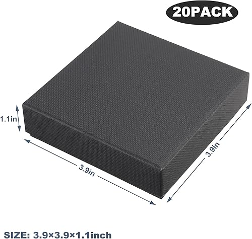 Miniatura 9 de Frantis Paquete de 20 cajas de regalo de joyería, caja de papel grueso a granel para embalaje de regalo de joyas, estuche de regalo para pulseras