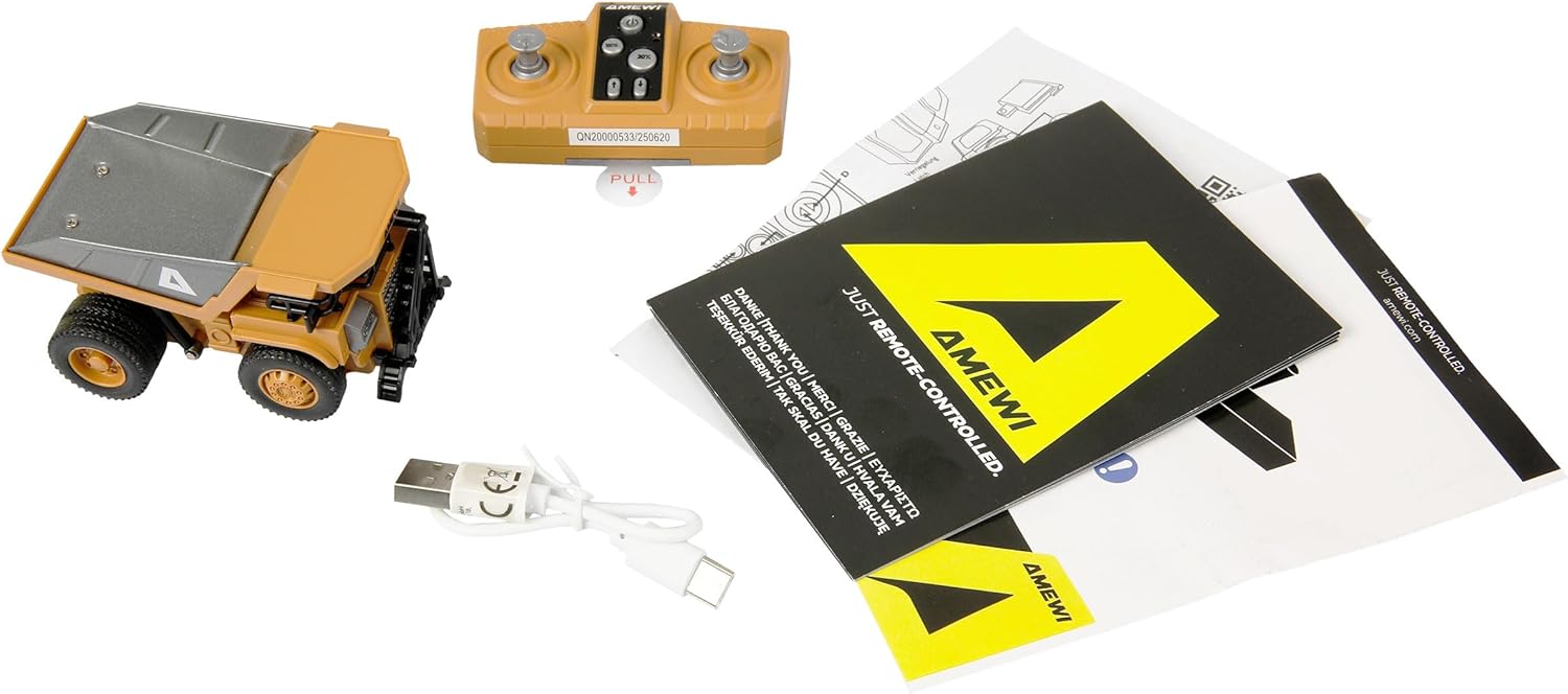 Remote Controlled Mini Tipper Metal 8 Channel 1:64 RTR Children from 6 Years