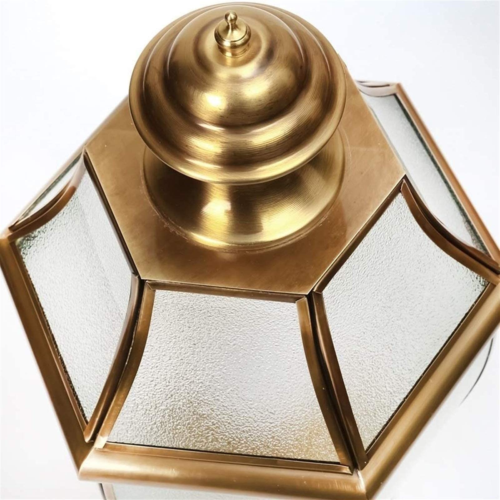 Amazon.co.jp: European Table Lamp Villa Brass Pillar Light