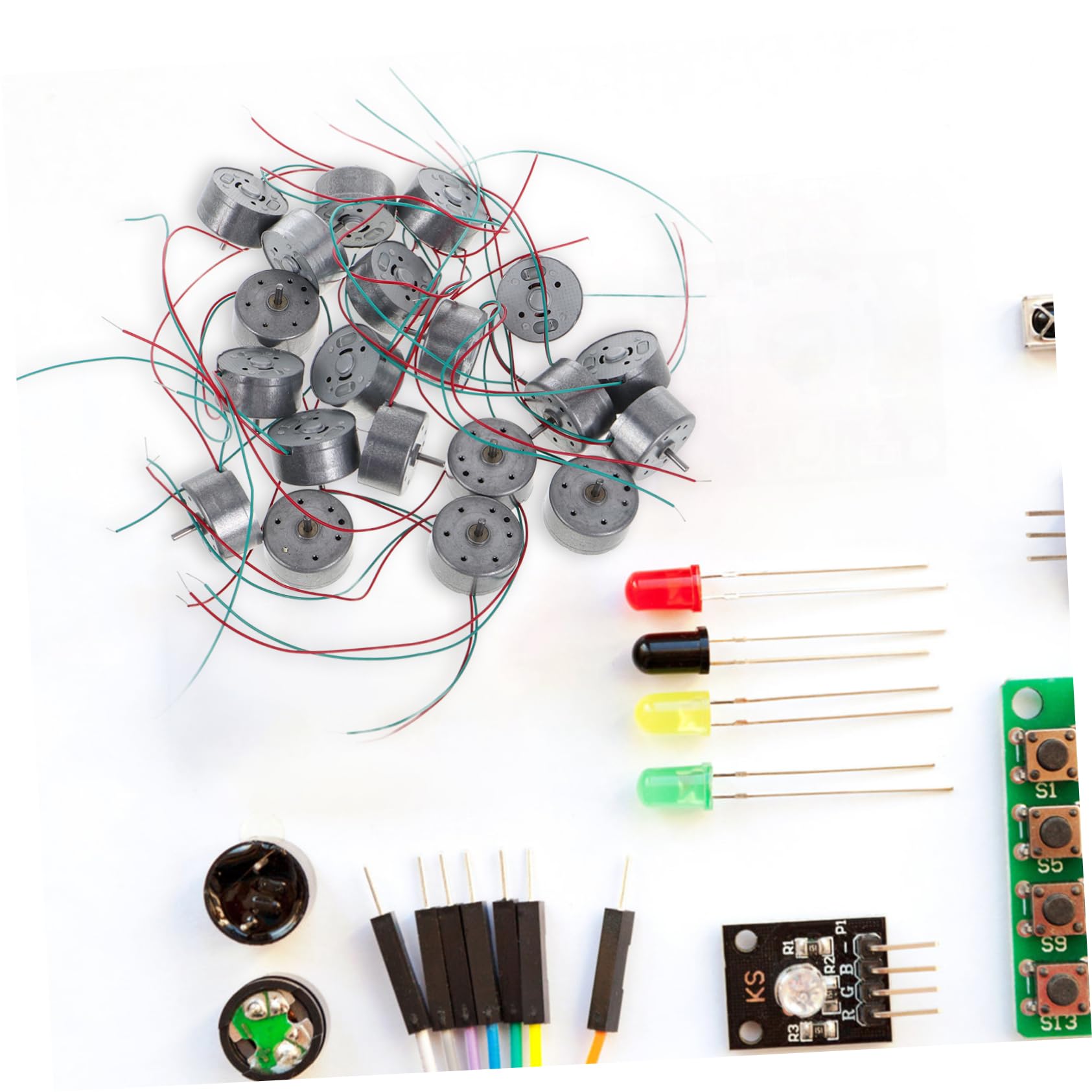 BESPORTBLE Moteur Miniature Solaire Câble Pour Jouets Et Projets Scientifiques, Lot De 20 Pièces, Moteur Électrique Compact Pour Modèles Réduits, Usage Loisirs Créatifs Solaire, Économie D’énergie
