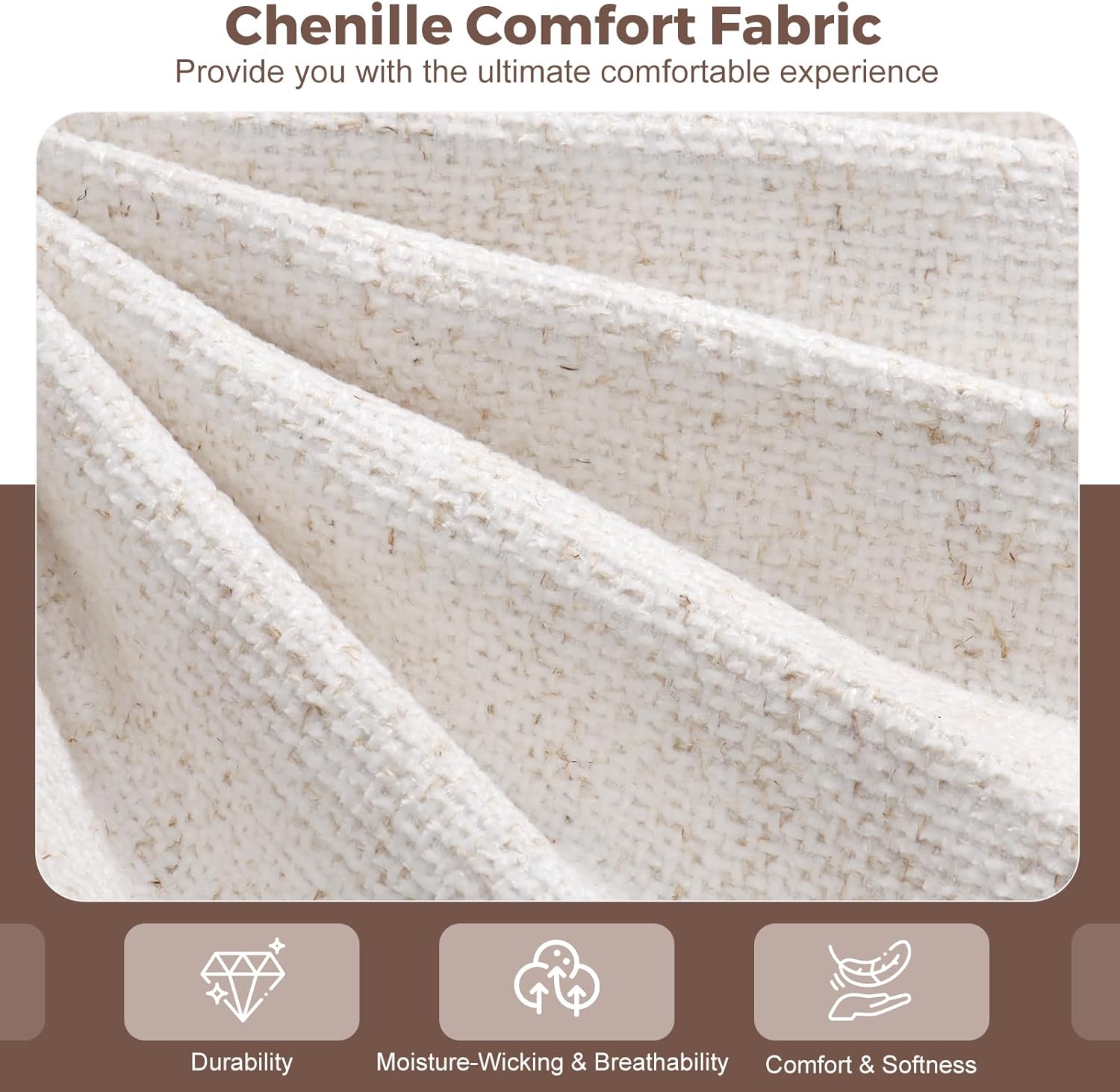 Power Recliner Chair, Swivel Rocker Recliner with USB A/C Charging Ports & Smooth Swivel Motion, Chenille Upholstered Rocking Chair for Nursery,Living Room, Bedroom, 1PC, Cream