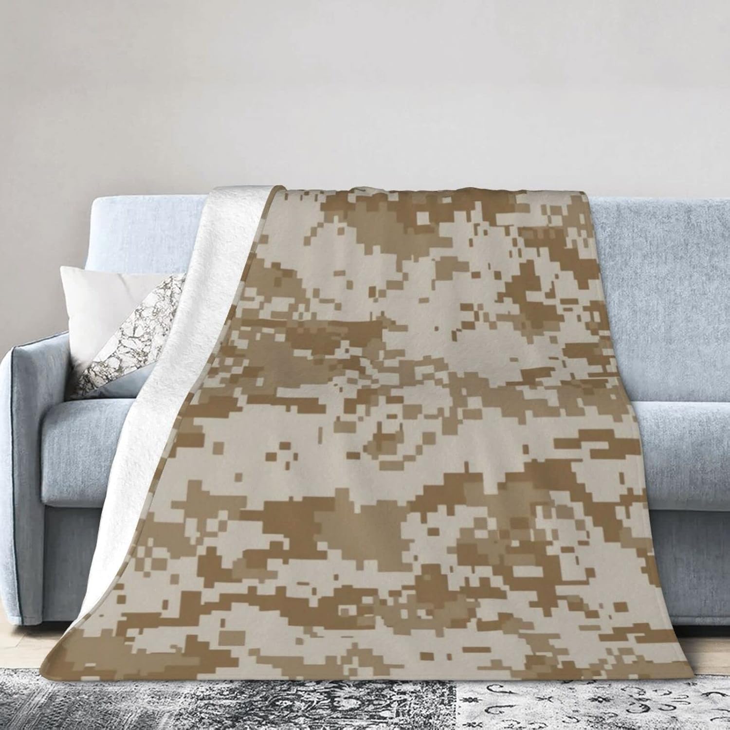 マリンになったデジタルデザート 毛布 フランネル ブランケット おしゃれ 柔らかい タオルケット エアコン 掛け毛布 キャンプキルト